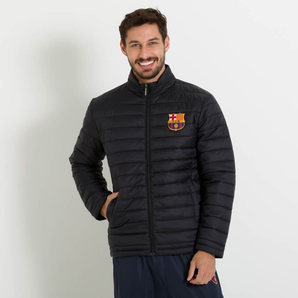 Jaqueta De Nylon Com Saquinho Barcelona Clubes