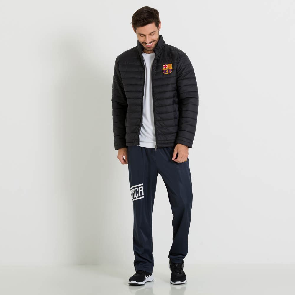Jaqueta De Nylon Com Saquinho Barcelona Clubes