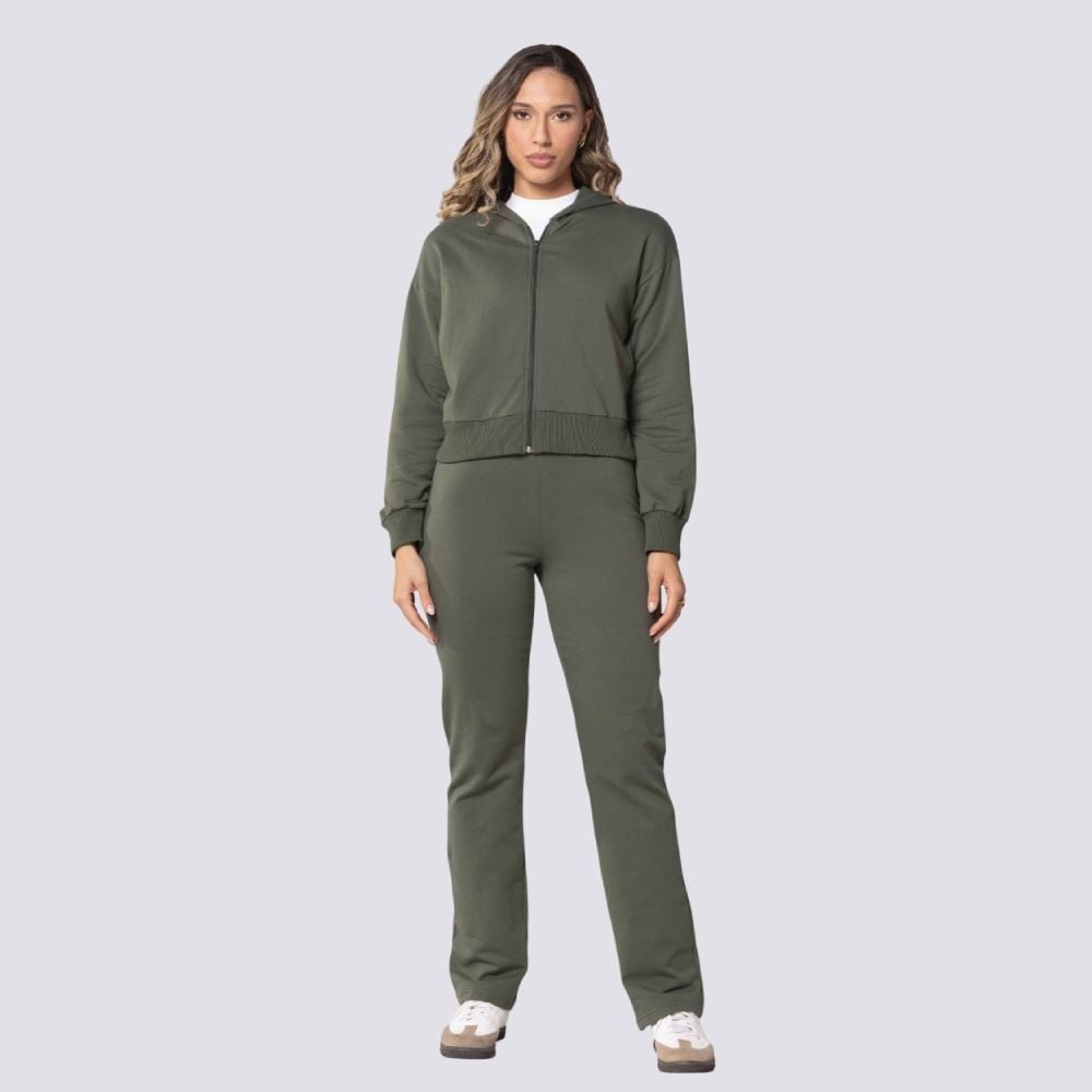 Jaqueta Feminina De Moletom Com Capuz Patricia Foster