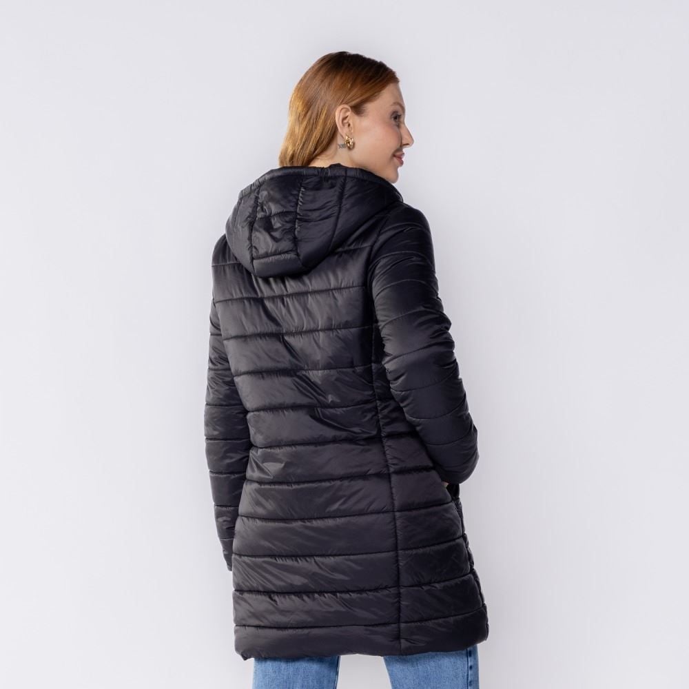 Jaqueta Feminina De Nylon Alongada Patricia Foster