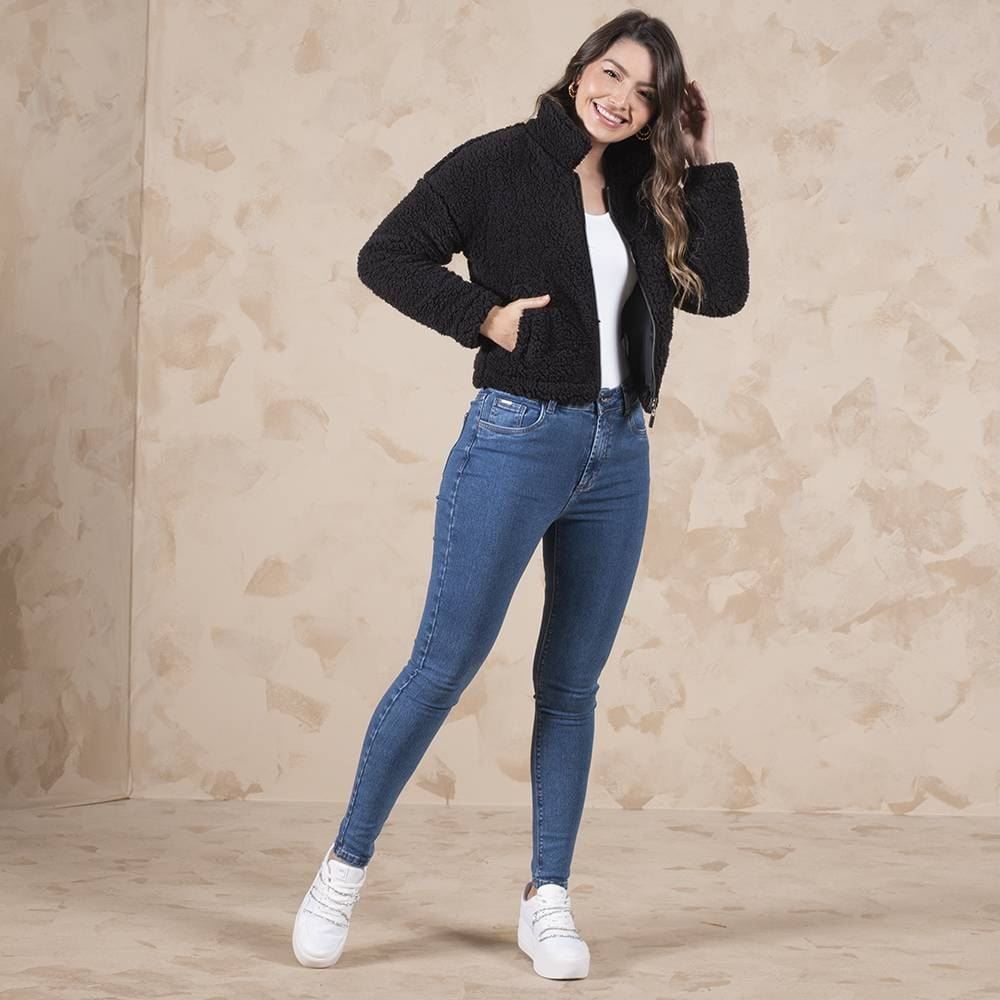 Jaqueta Feminina De Pelinho Boby Blues