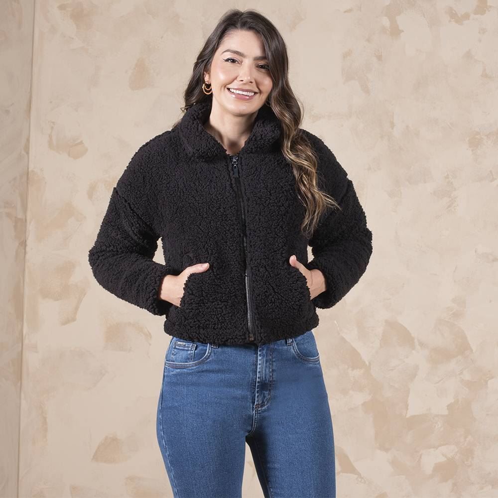 Jaqueta Feminina De Pelinho Boby Blues