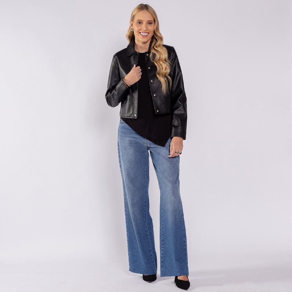 Jaqueta Feminina Em PU Boby Blues