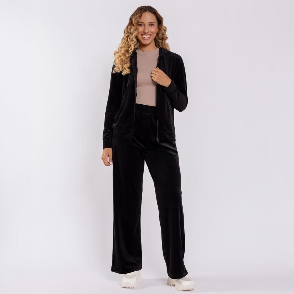 Jaqueta Feminina Esportiva Em Plush Com Capuz Scream