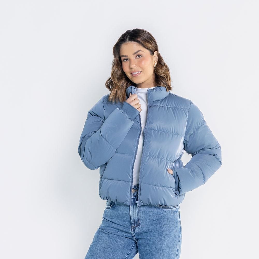 Jaqueta Feminina Puffer Glow Com Forro Peluciado Boby Blues