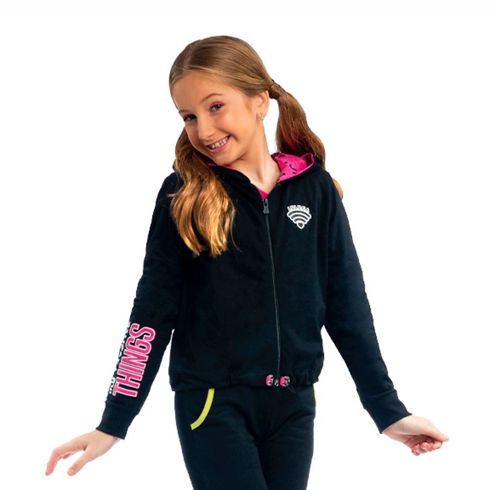 Jaqueta Luluca 12 a 16 Anos Patch E Estampa Brandili