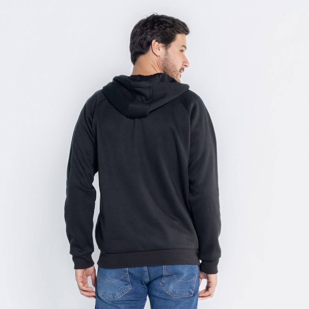 Jaqueta Masculina De Moletom Com Capuz Marc Alain