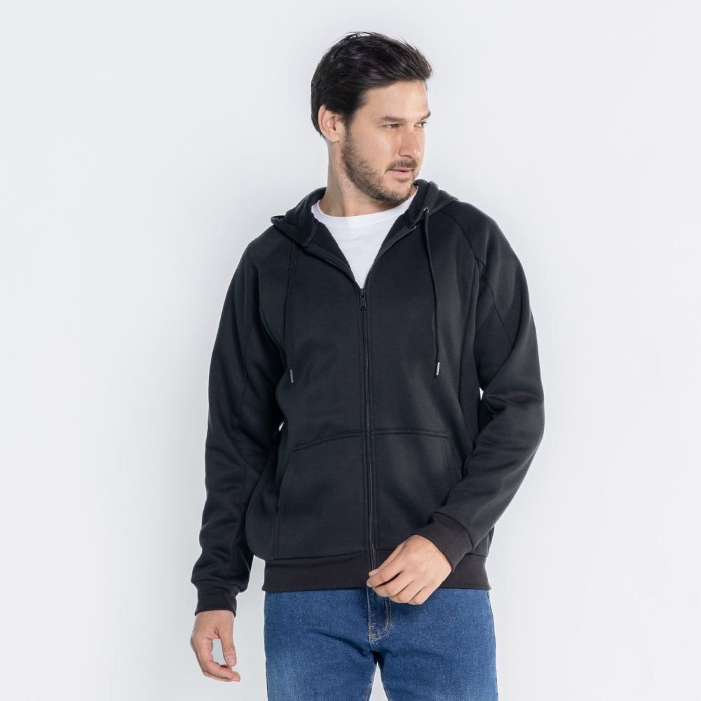 Jaqueta Masculina De Moletom Com Capuz Marc Alain