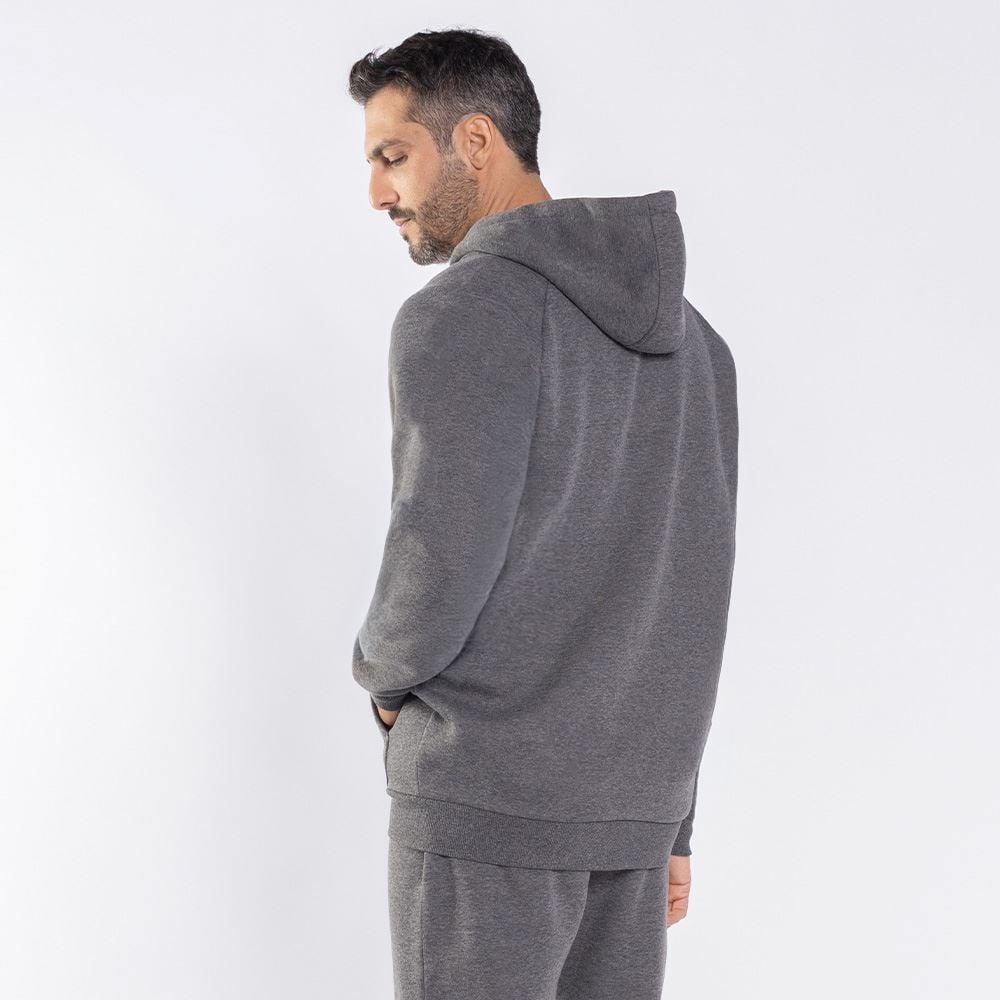 Jaqueta Masculina De Moletom Com Capuz Marc Alain