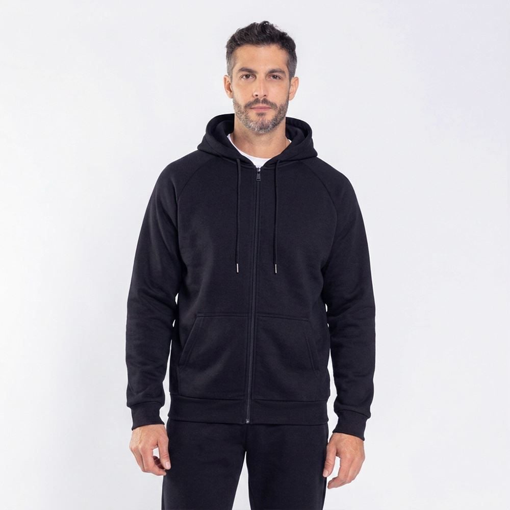 Jaqueta Masculina De Moletom Com Capuz Marc Alain