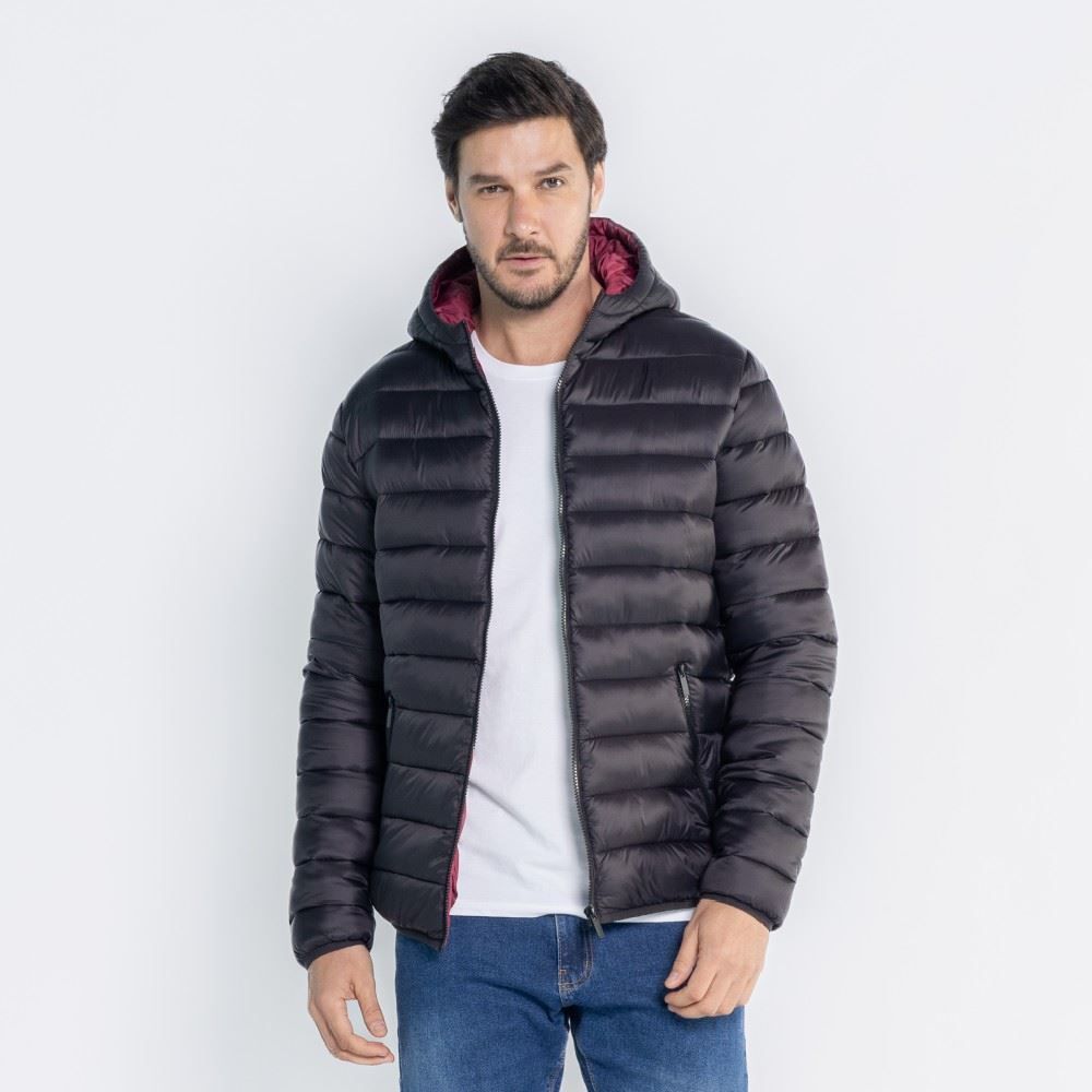 Jaqueta Masculina De Nylon Com Capuz Thing