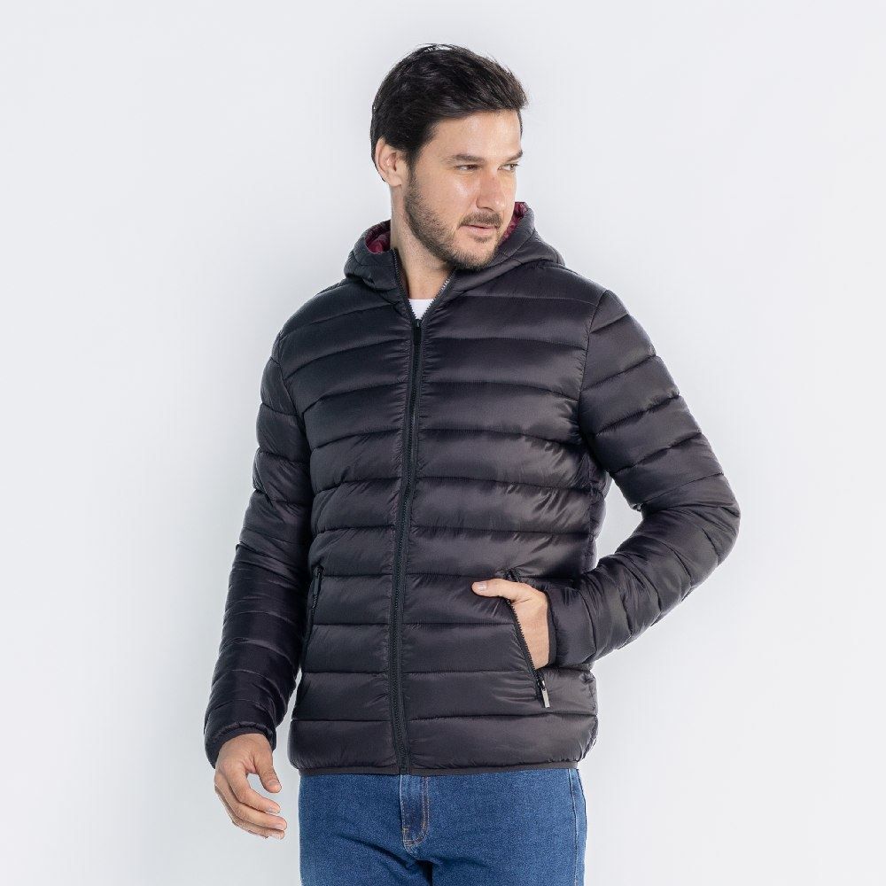 Jaqueta Masculina De Nylon Com Capuz Thing