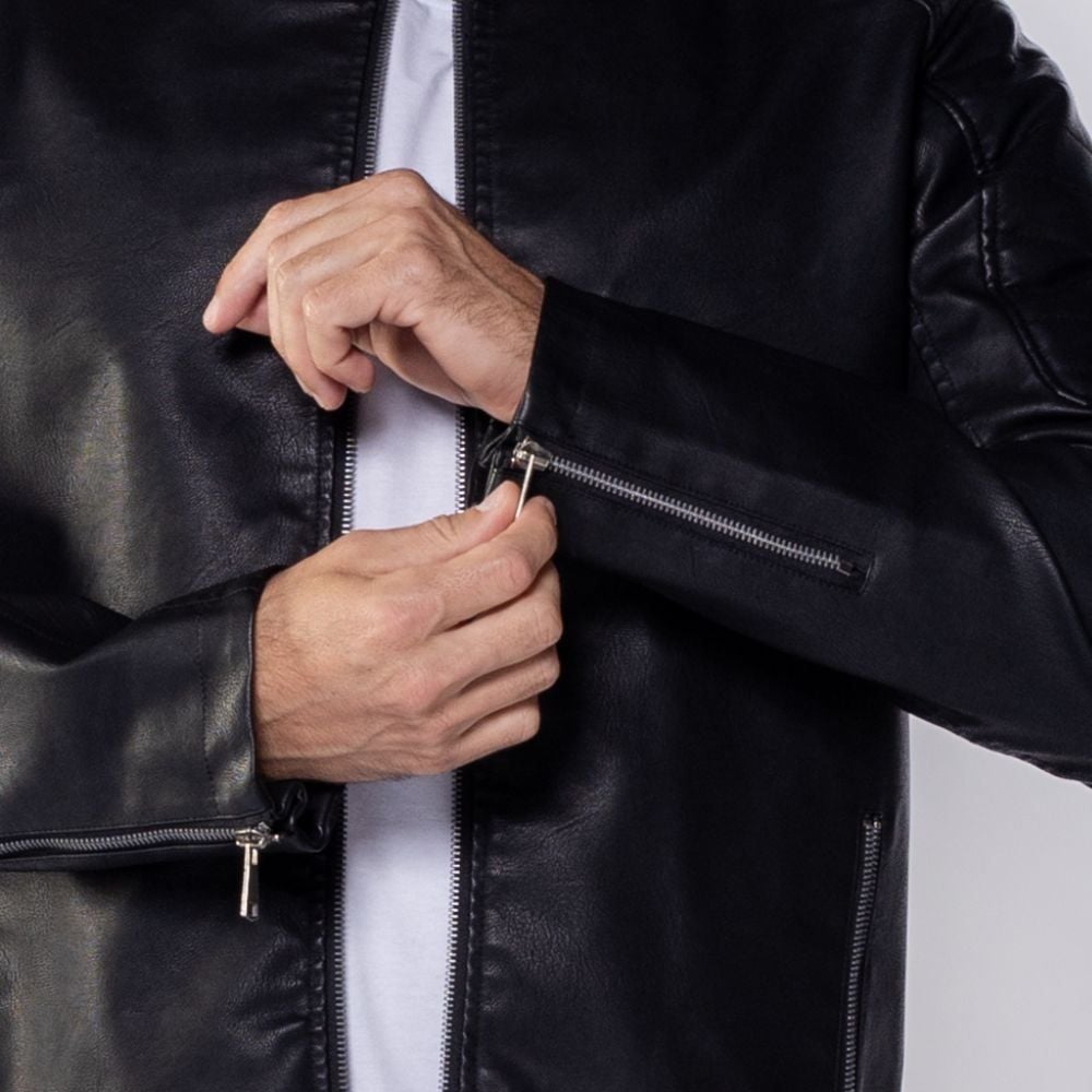 Jaqueta Masculina Em PU Marc Alain