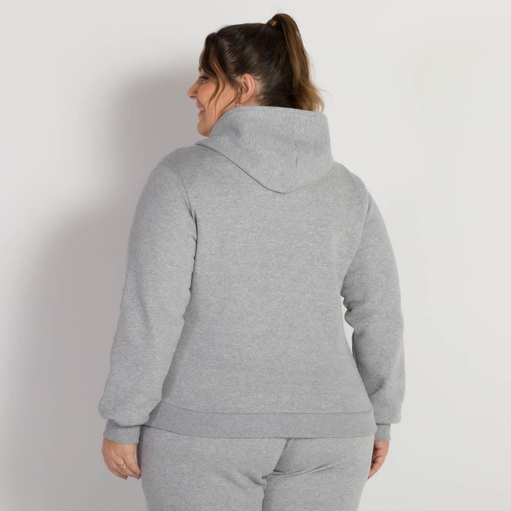 Jaqueta Moletom Plus Size Felpado Patricia Foster Mais