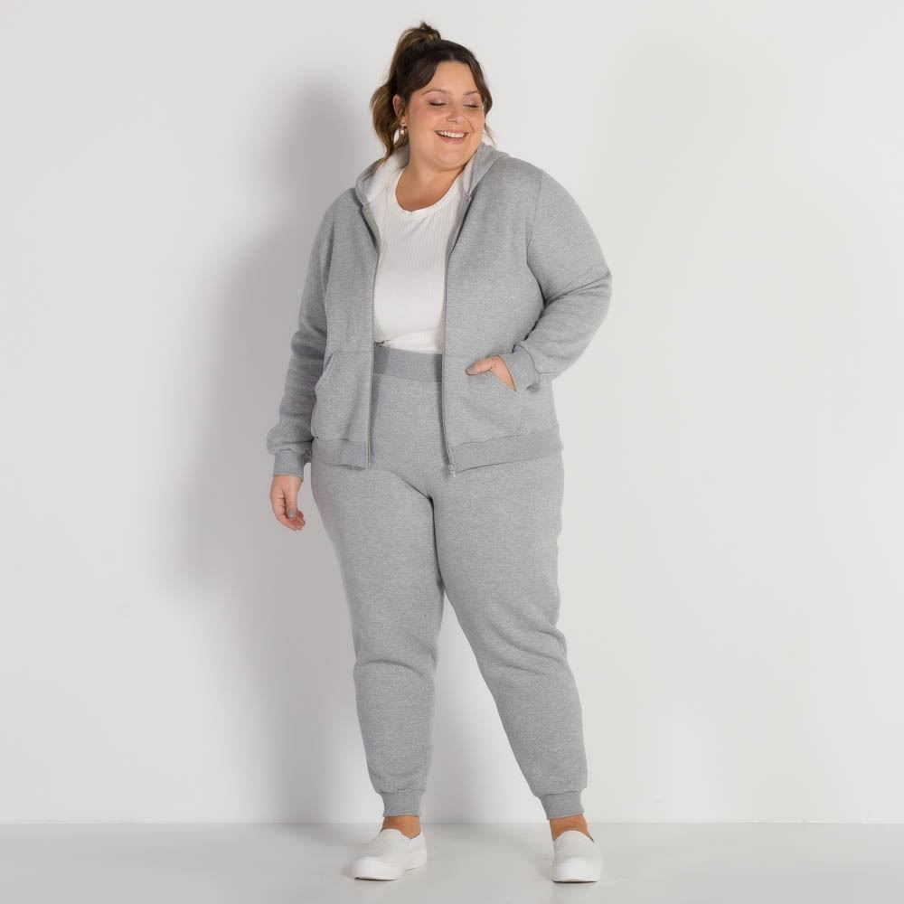 Jaqueta Moletom Plus Size Felpado Patricia Foster Mais