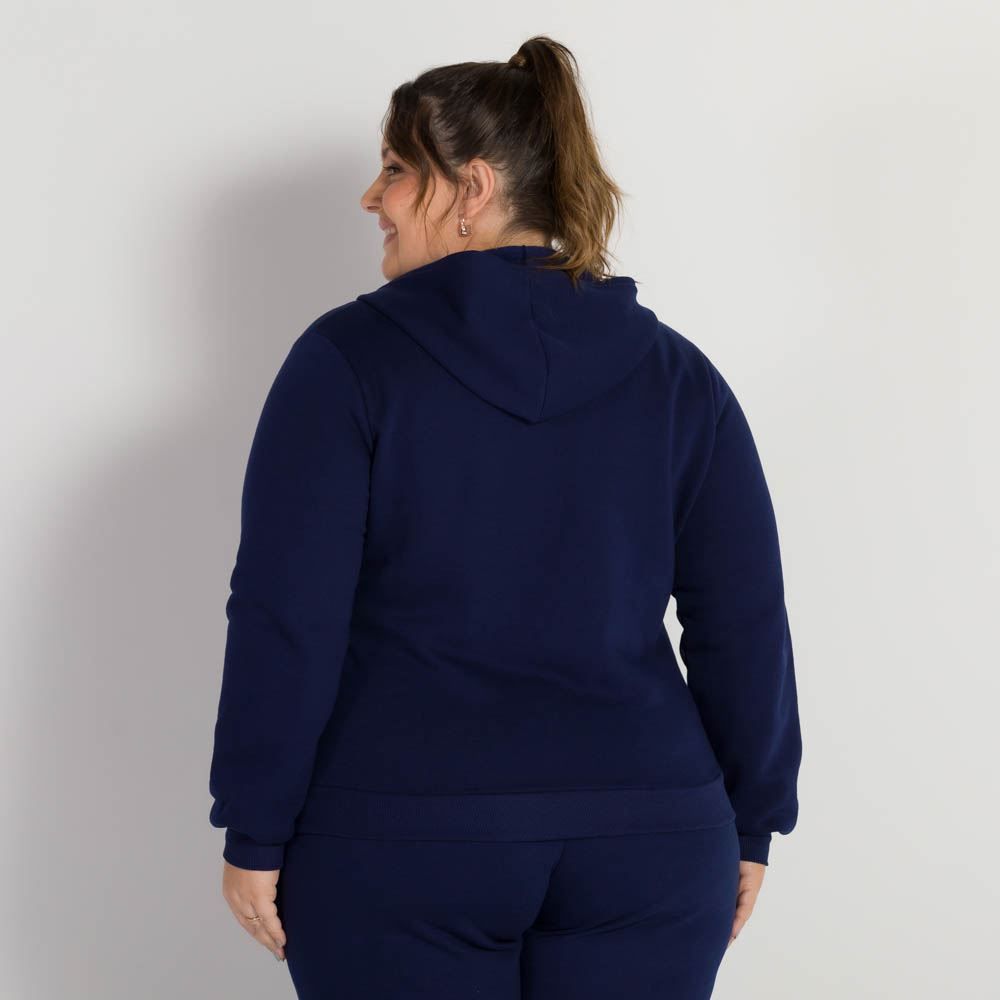 Jaqueta Moletom Plus Size Felpado Patricia Foster Mais