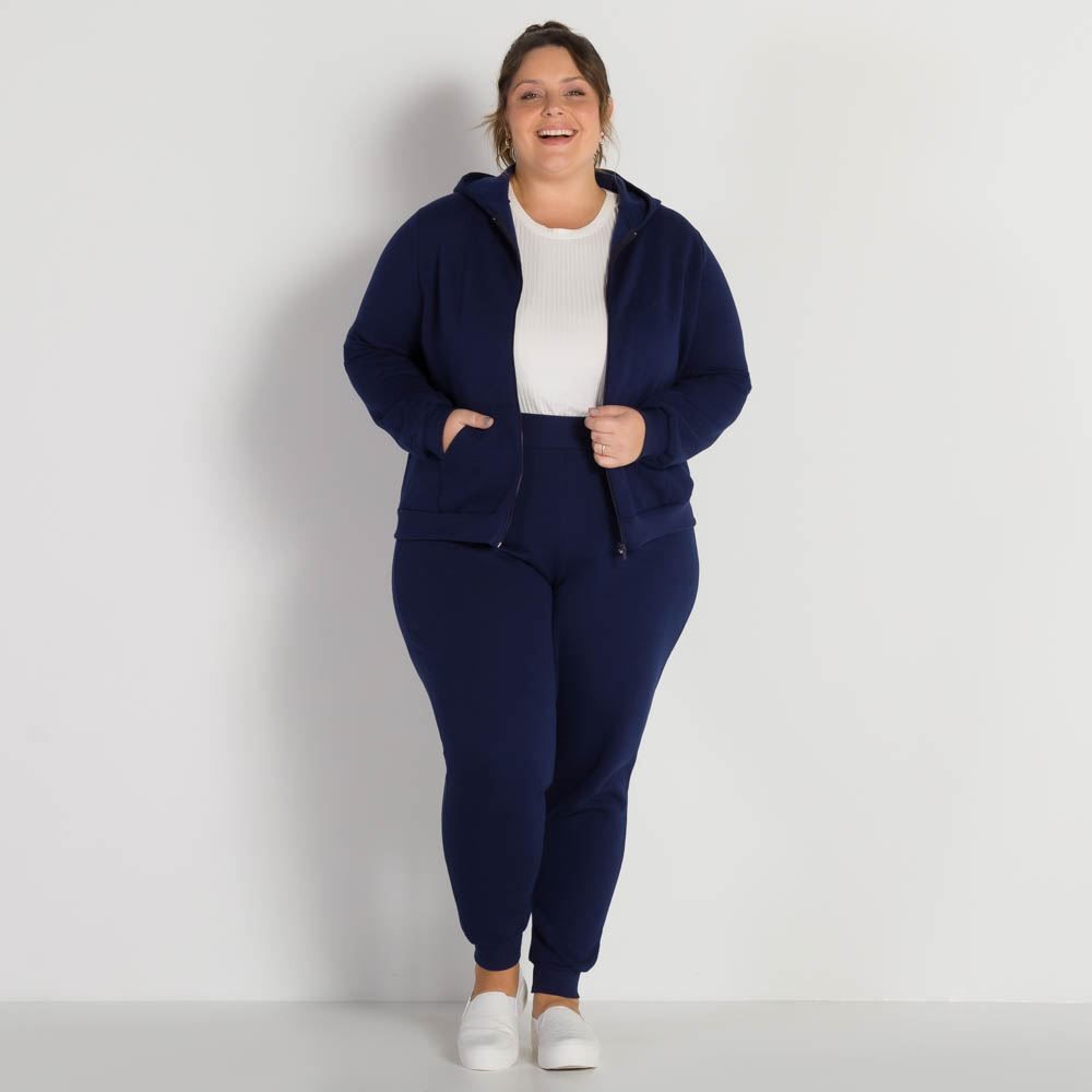 Jaqueta Moletom Plus Size Felpado Patricia Foster Mais