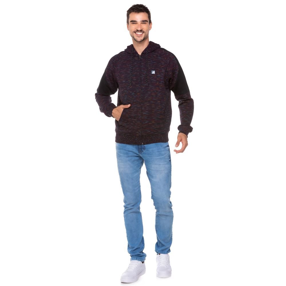 Jaqueta Moletom Risca Giz Colors Nicoboco