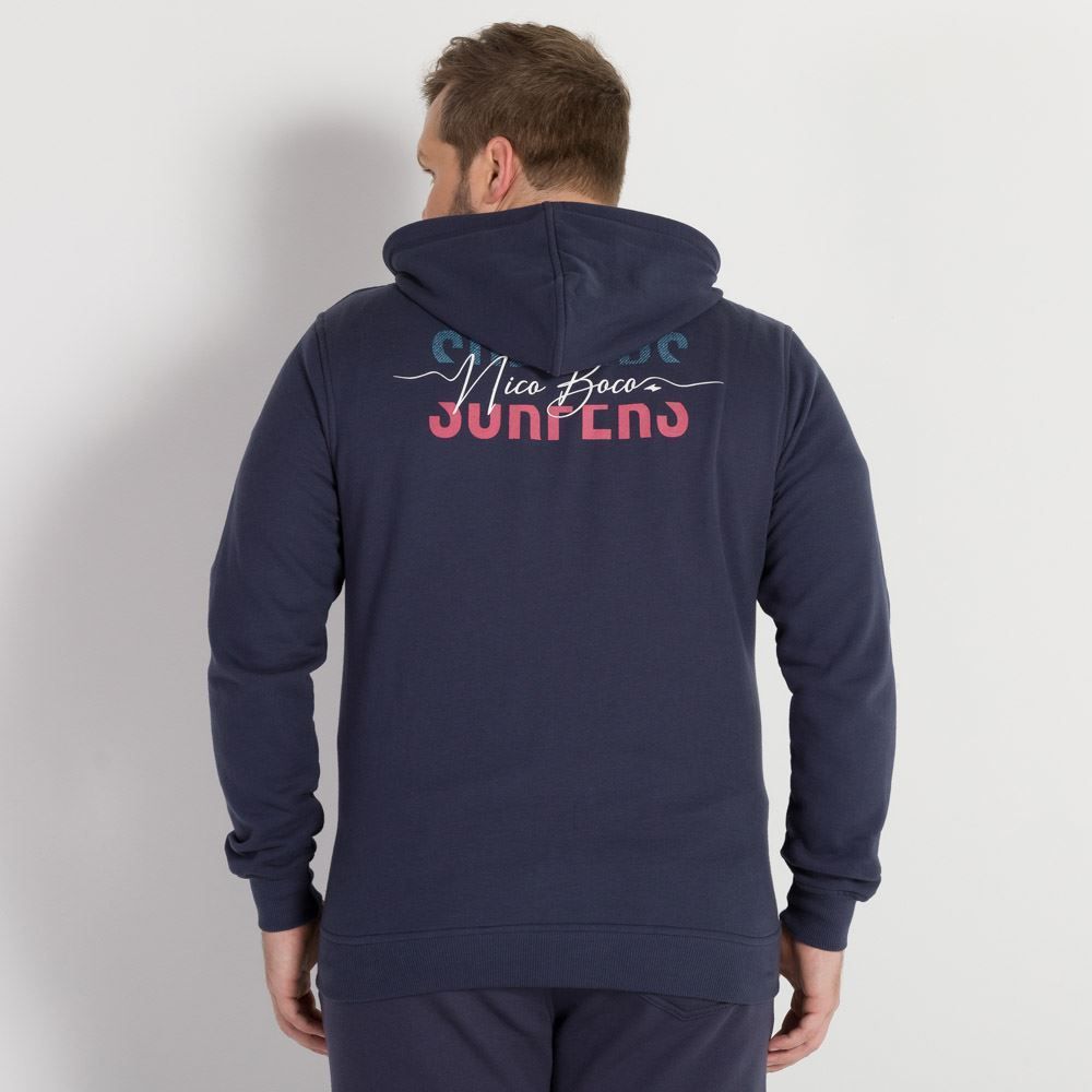 Jaqueta Plus Size Moletom Felpado Nicoboco