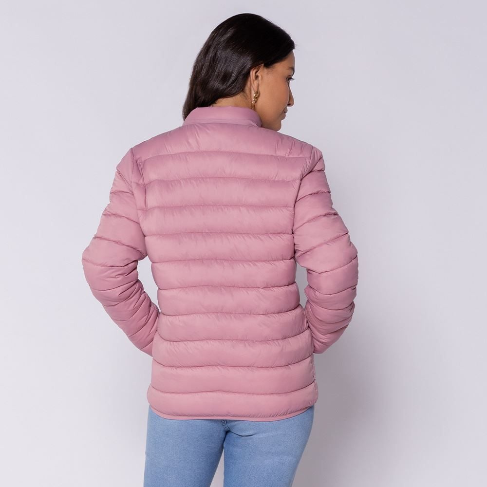 Jaqueta Puffer Feminina Aspen Com Elástico Patricia Foster