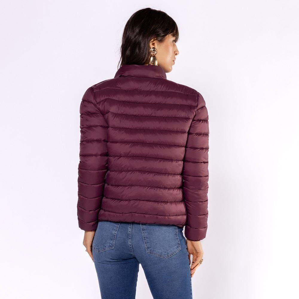 Jaqueta Puffer Feminina Aspen Com Elástico Patricia Foster