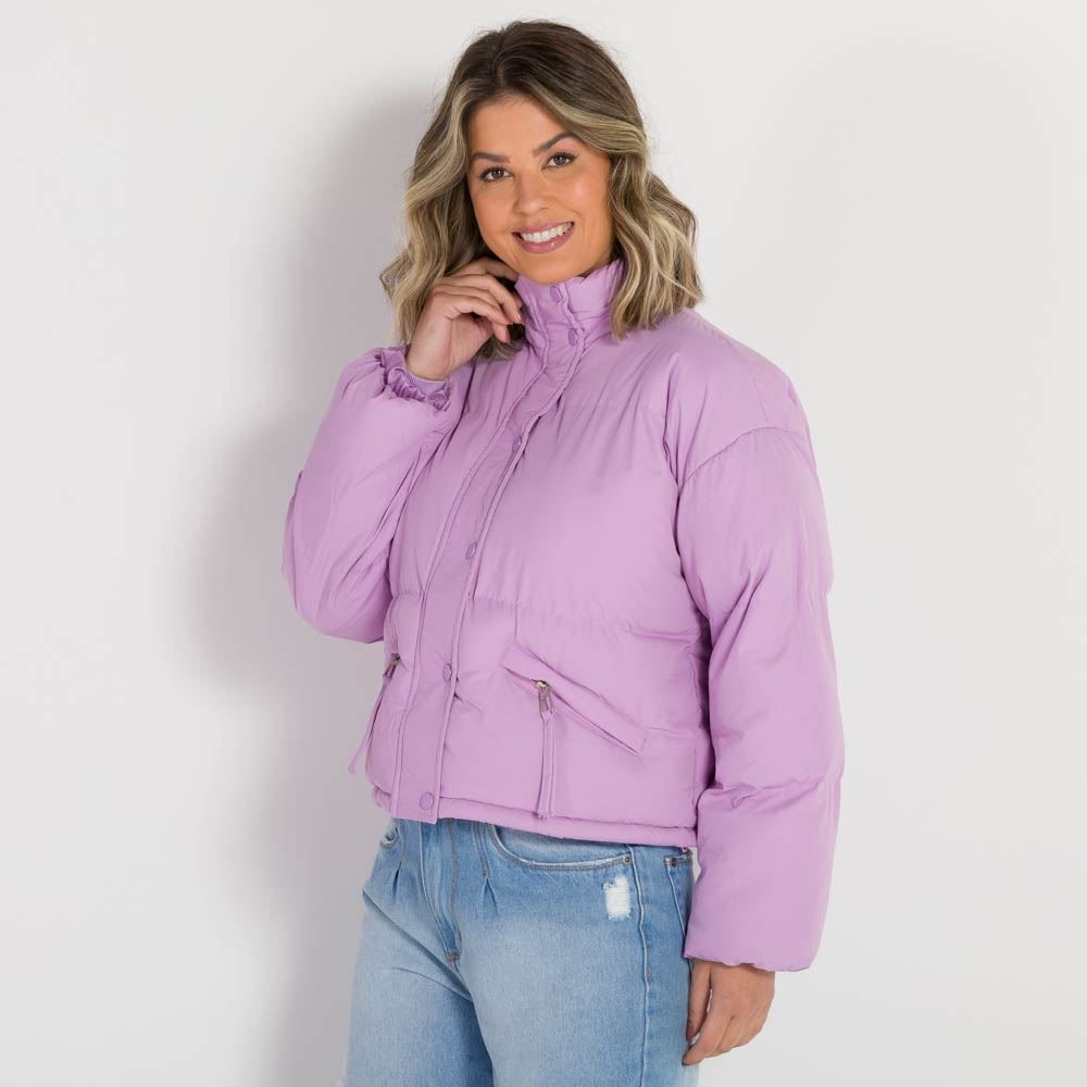 Jaqueta Puffer Gola Alta Boby Blues