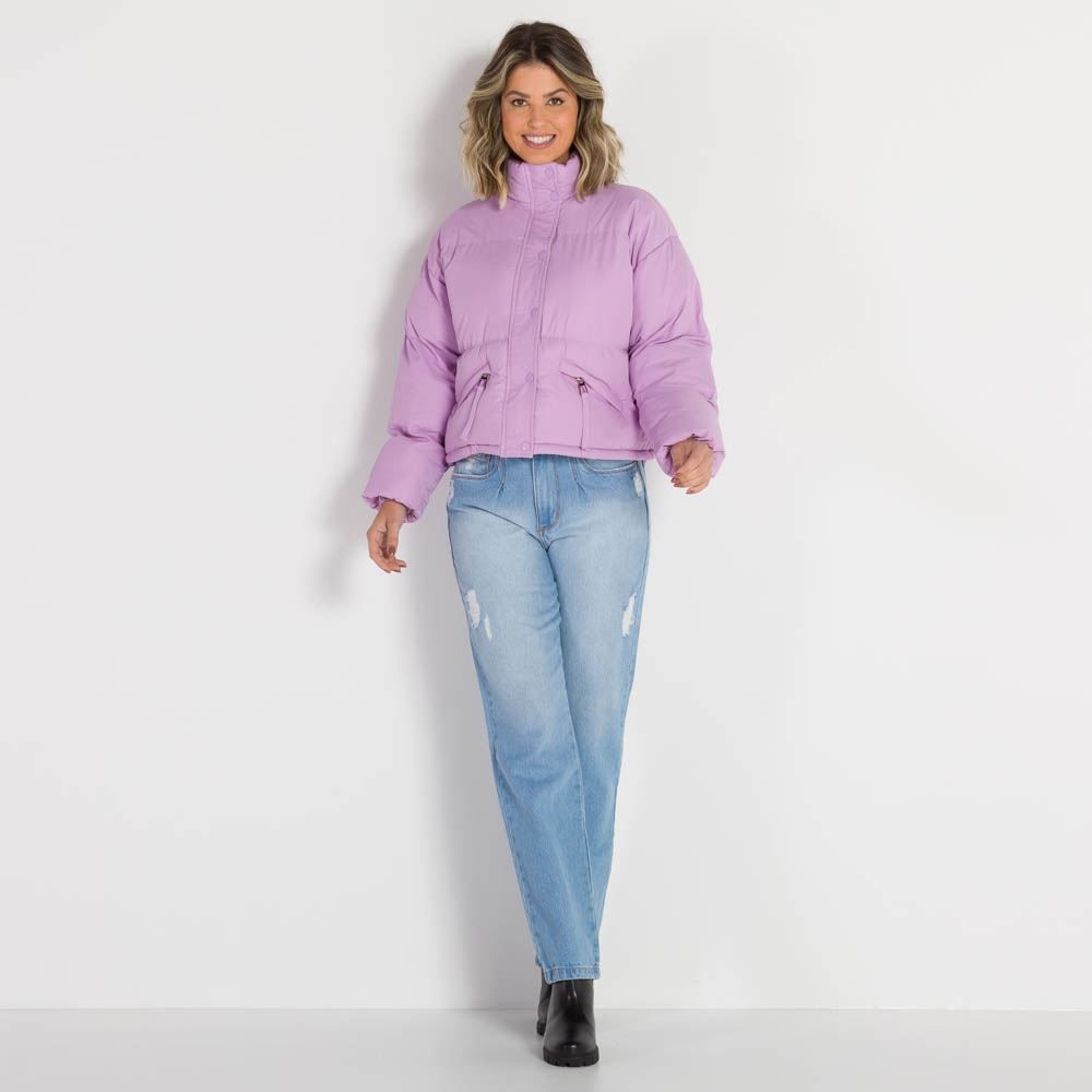 Jaqueta Puffer Gola Alta Boby Blues