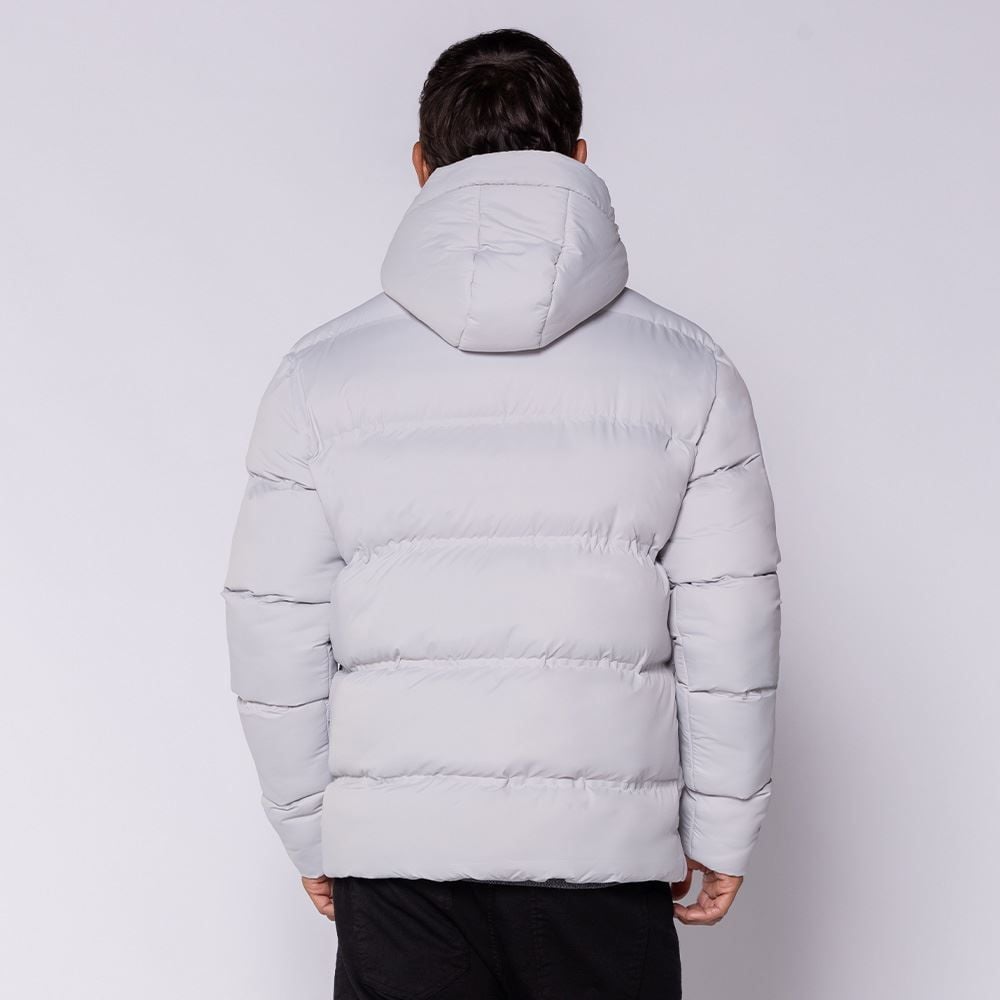 Jaqueta Puffer Masculina Com Capuz Fusionada Aspen Marc Alain