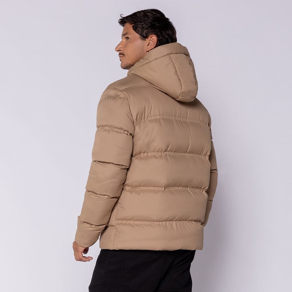 Jaqueta Puffer Masculina Com Capuz Fusionada Aspen Marc Alain