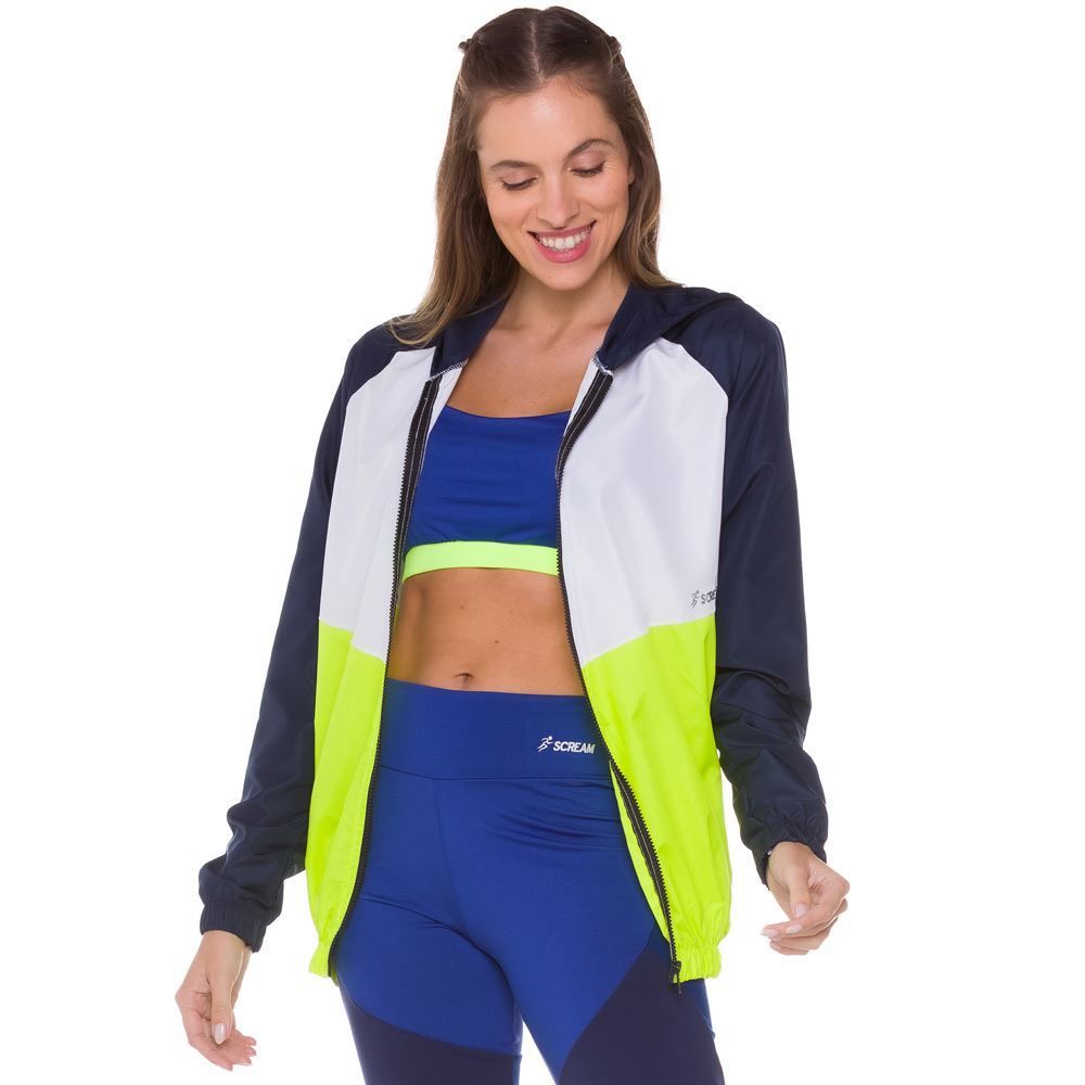 Jaqueta Tactel + Recortes Multicores Scream