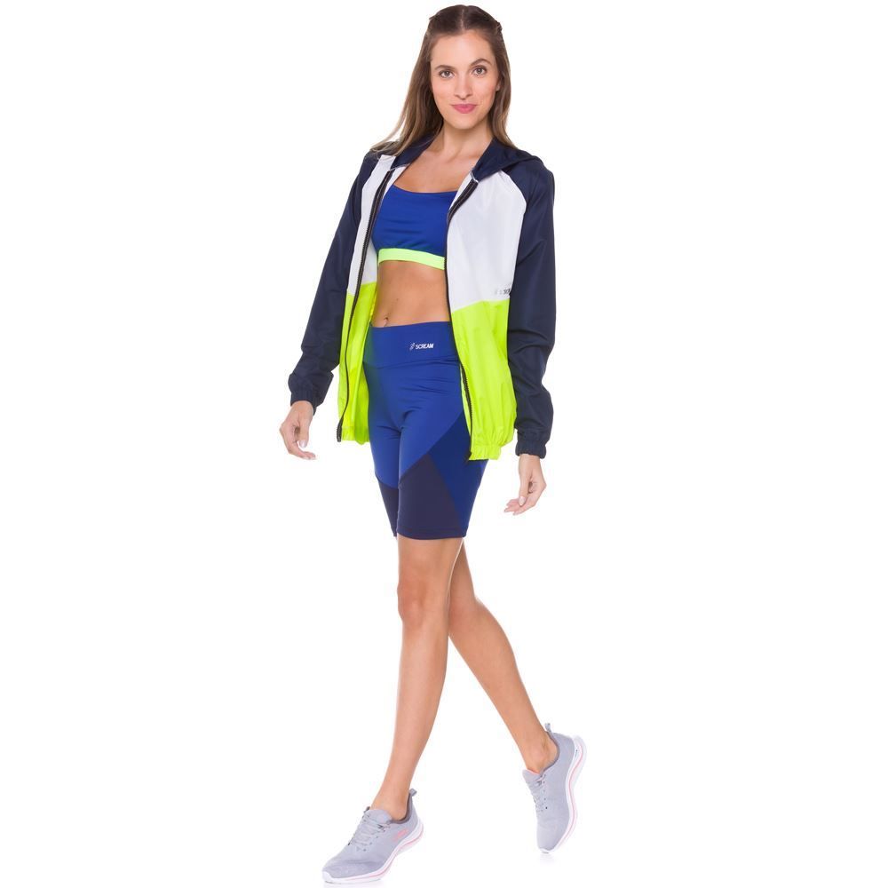 Jaqueta Tactel + Recortes Multicores Scream