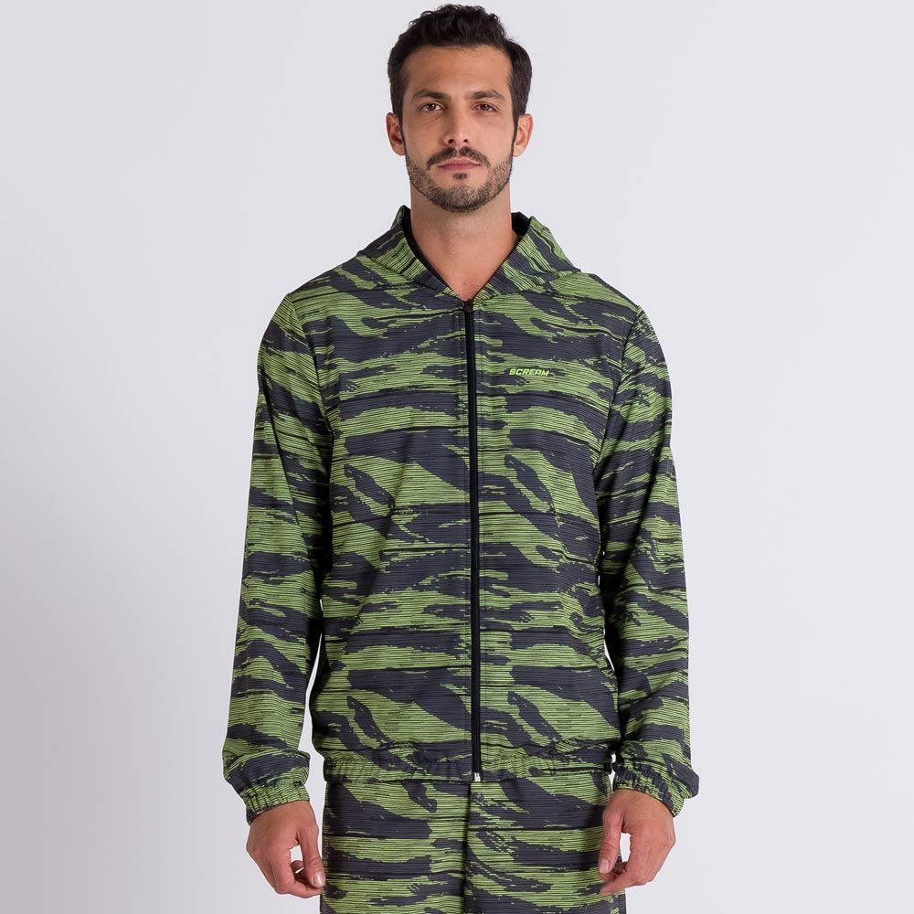 Jaqueta Tactel Estampada Scream