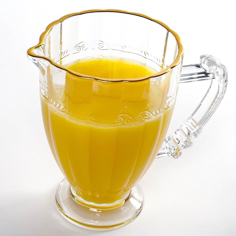 Jarra De Cristal Ecológico Imperial Com Filete Dourado Lyor - 1 Litro