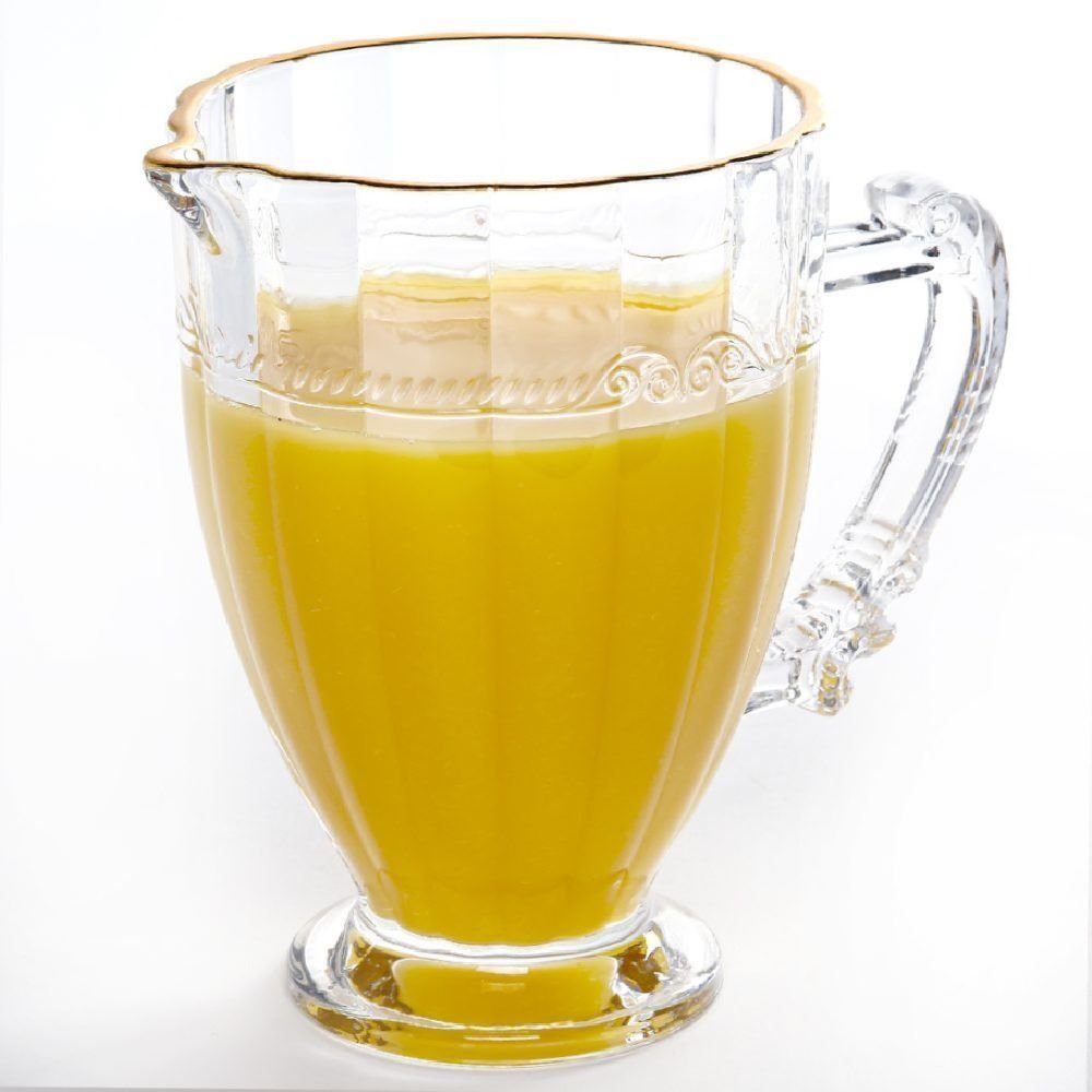 Jarra de Cristal Imperial com Filete Dourado Lyor - 1,3 Litros