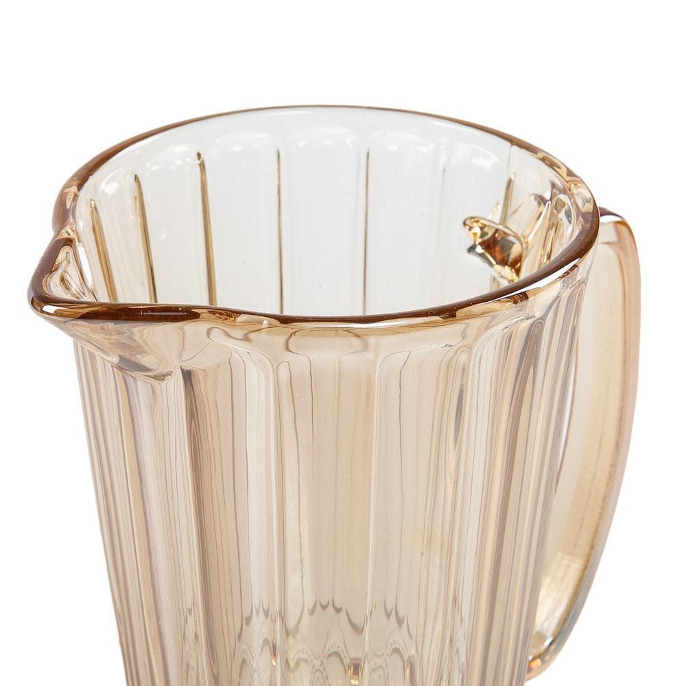 Jarra De Vidro Ambar Lyor Metalizado 1 Litro - Libélula