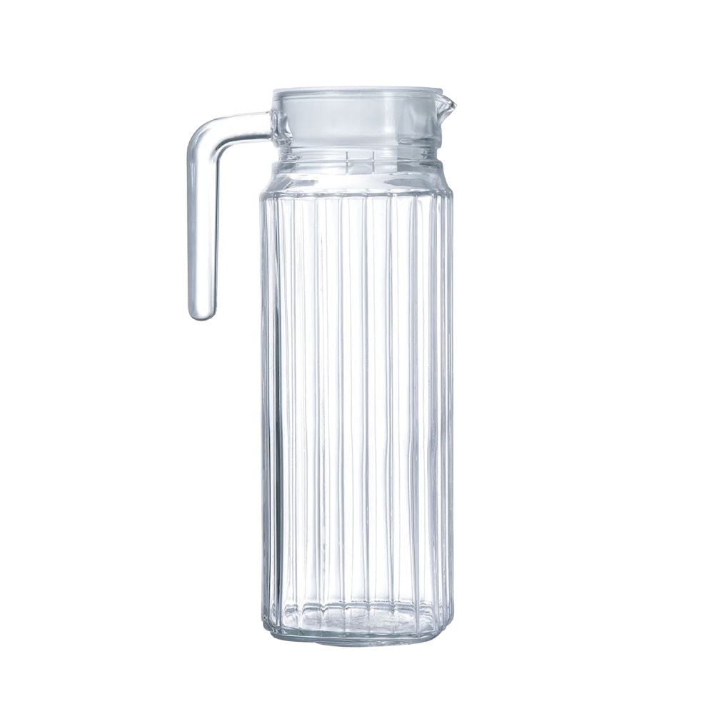 Jarra De Vidro Com Tampa Plástica Ibiza Havan Casa 1 Litro - Transparente