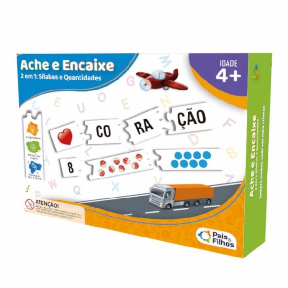 Jogo Ache E Encaixe Escolar - 2022
