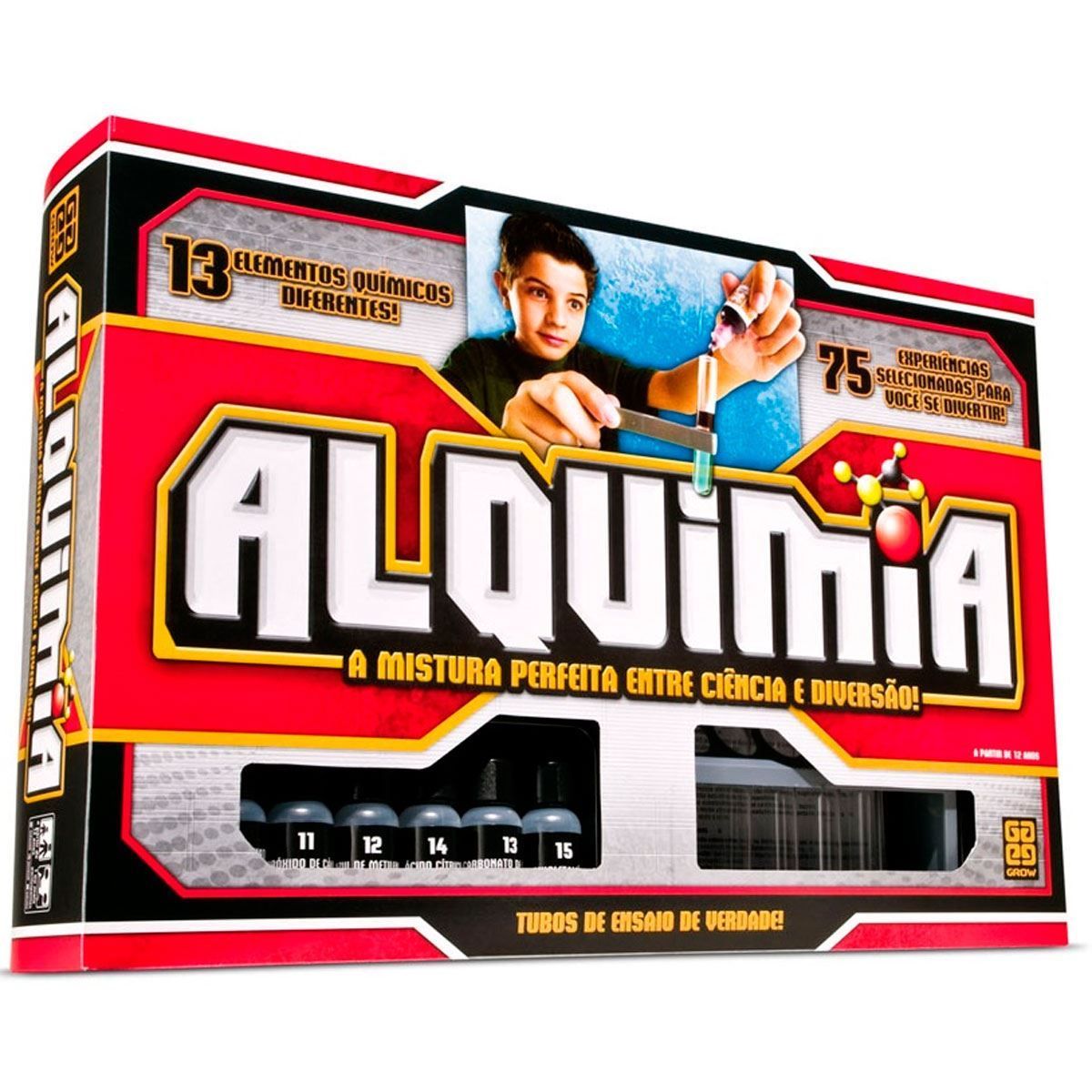 Jogo Alquimia Experimentos Ciência e Diversão Grow - VERMELHO