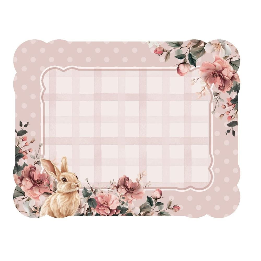 Fundo de Prato Páscoa 35X45 cm Havan Casa - Floral Poa Rosa