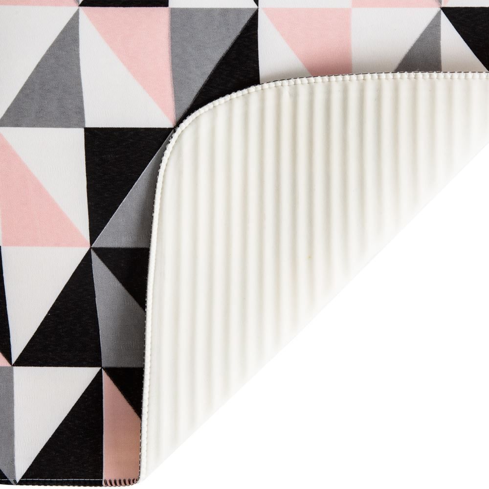 Jogo Banheiro Tecil Antiderrapante Pop - Geo Rosa