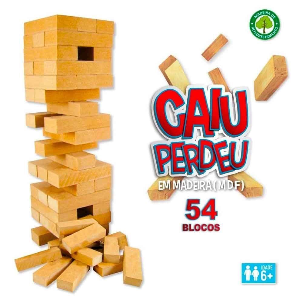 Jogo Caiu Perdeu 54 Peças Pais & Filhos Gala - 7460