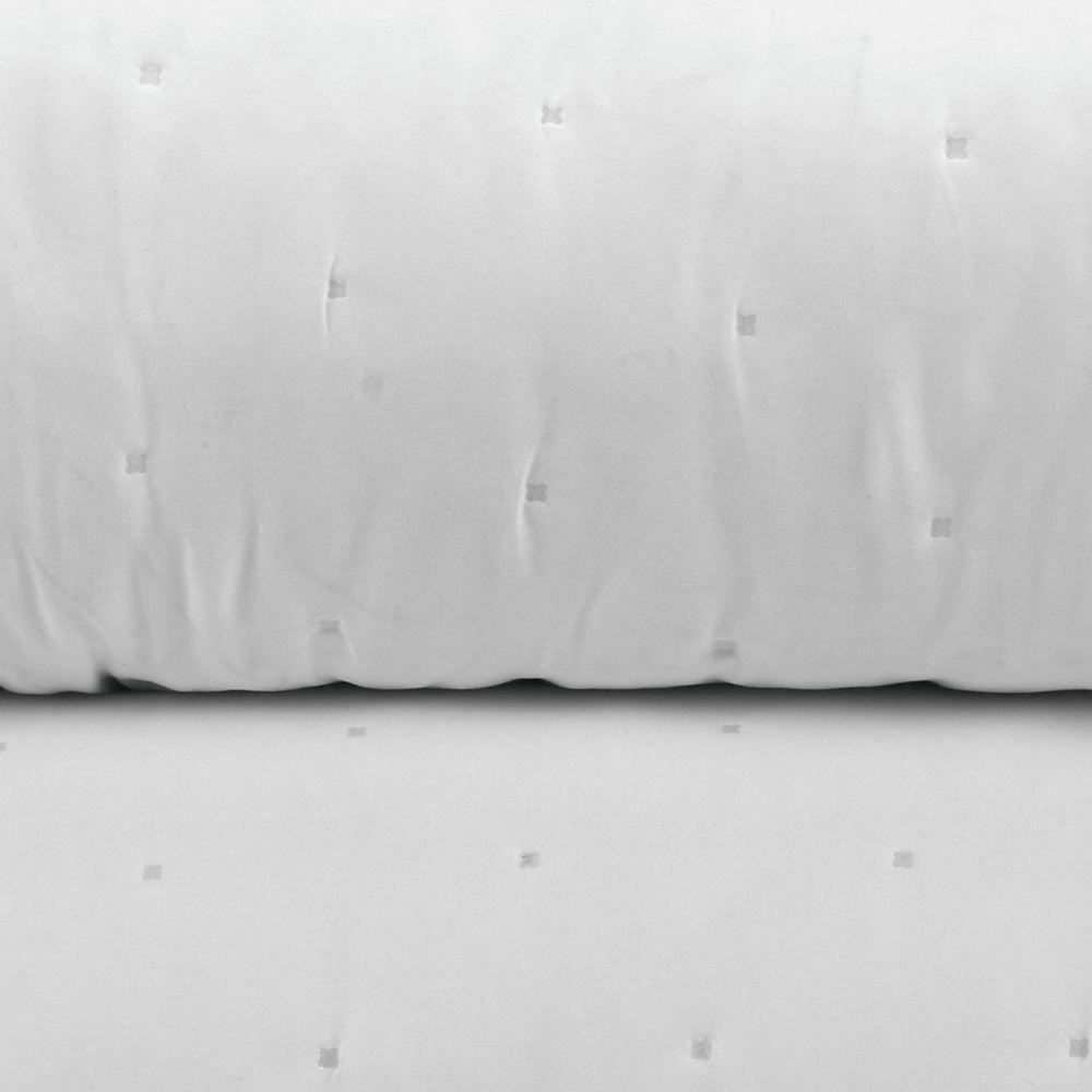 Jogo Cobre Leito Solteiro Requinte Hedrons - Branco