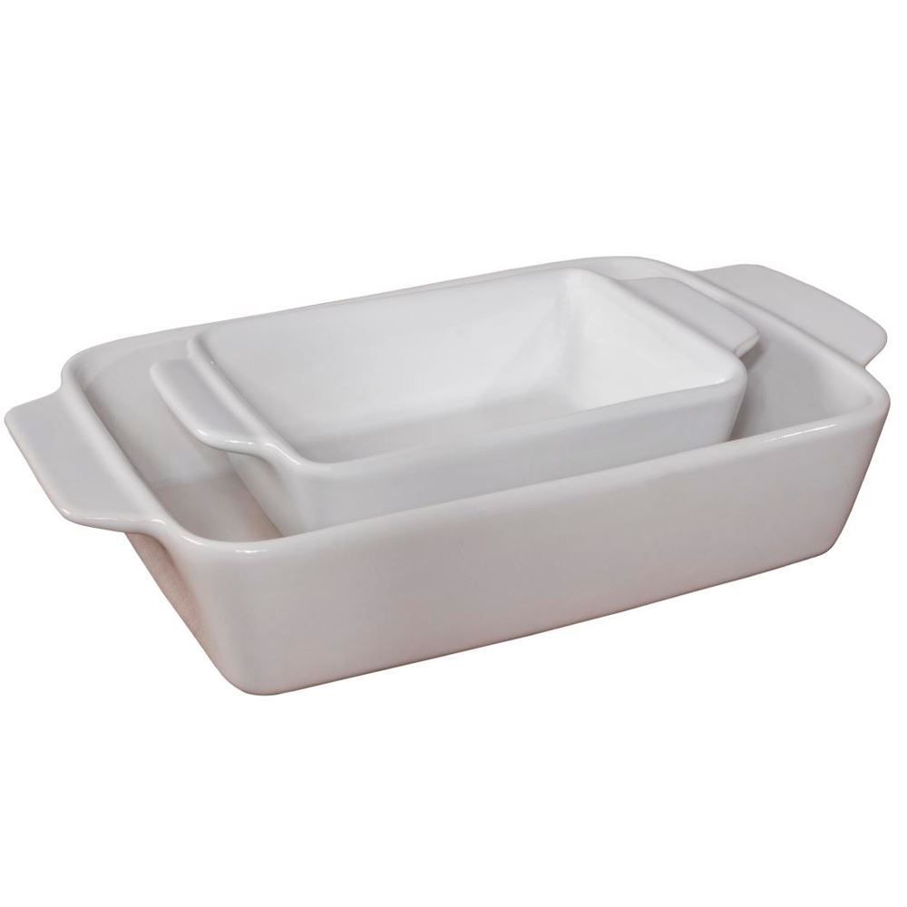 Jogo de 02 Assadeiras Oslo Finecasa - Branco