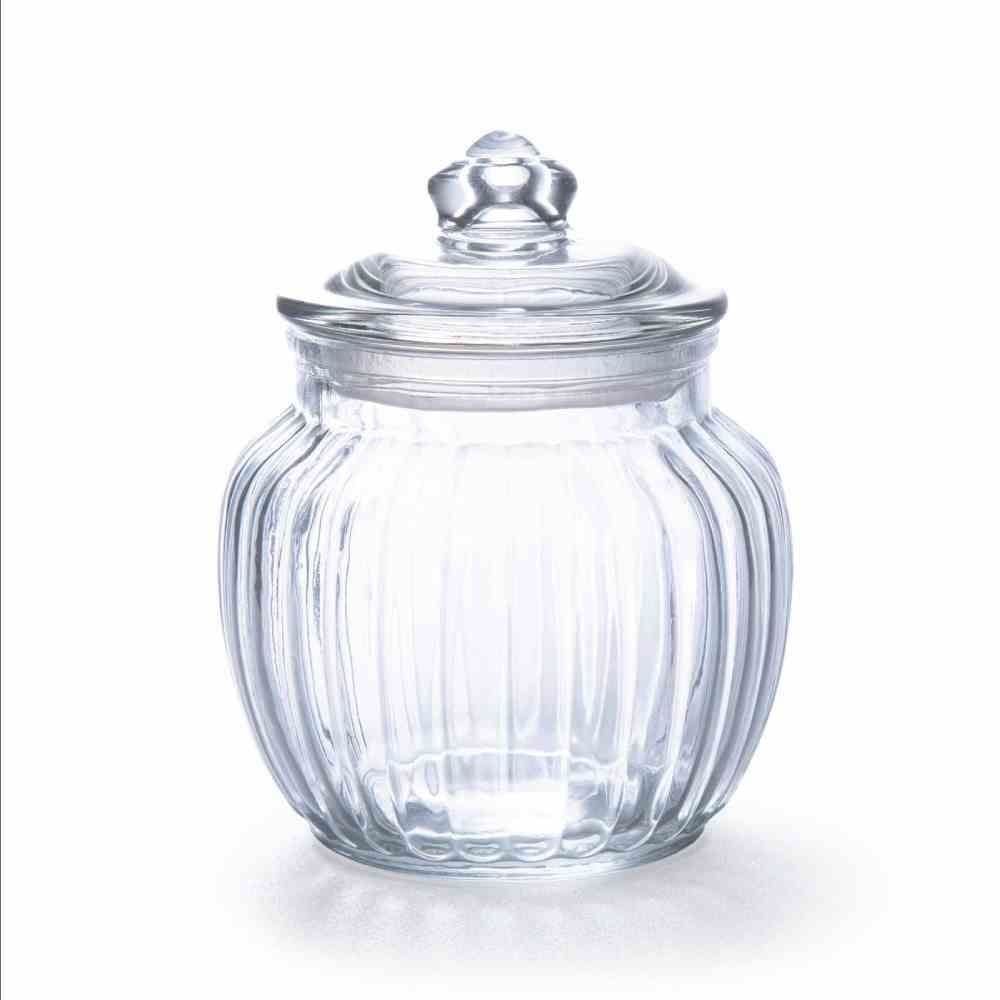 Jogo De 3 Potes Em Vidro Havan Casa 600Ml - Transparente 