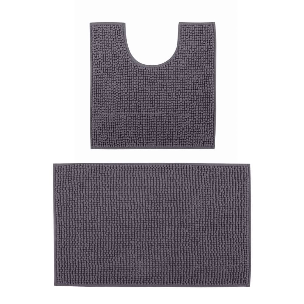 Jogo De Banheiro 2 Peças Madri Finecasa - Cinza Urbano