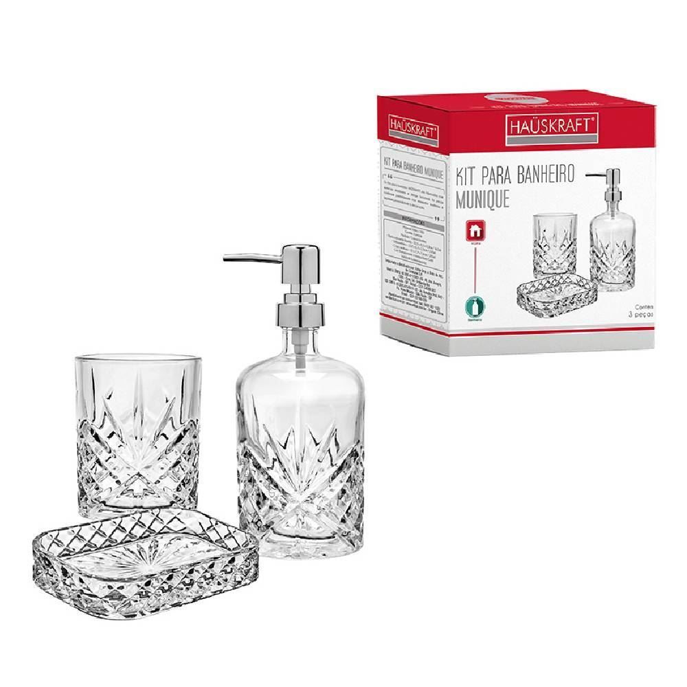 Jogo De Banheiro 3 Peças Hauskraft - Munique