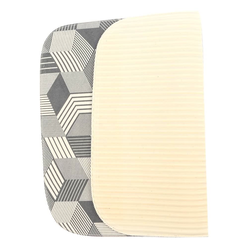 Jogo De Banheiro 3 Peças Tecil Antiderrapante Pop - 3D Cinza