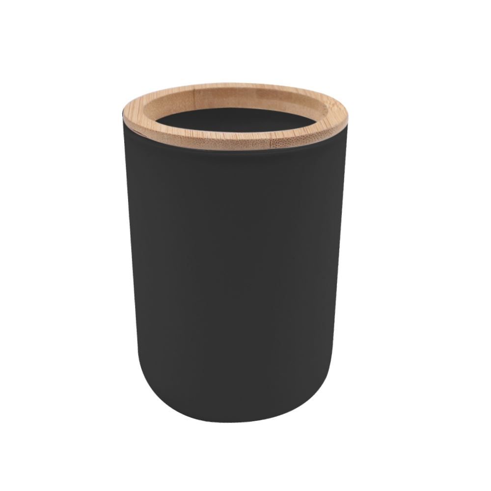 Jogo de Banheiro Bambu Havan Casa 6 Peças - PRETO