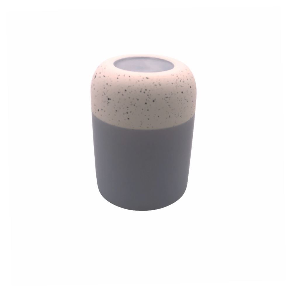 Jogo De Banheiro Cerâmica Cinza Havan Casa - 3 Peças 