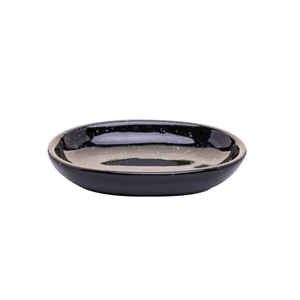 Jogo De Banheiro De Cerâmica Dots Wolff - Preto